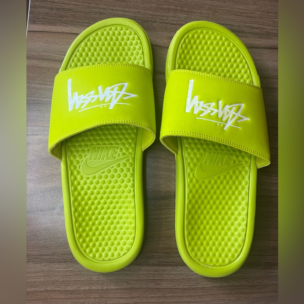 Nike X Stussy slides. Size 8